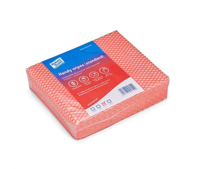 ABBEY HANDY WIPESPACK OF 50 - RED
